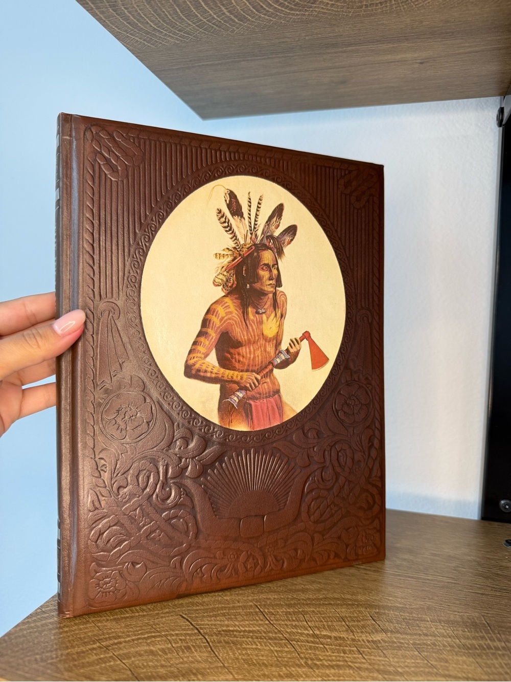 The Old West Leather Embossed Book - The Indians